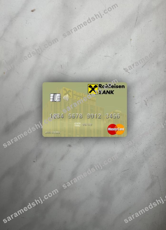Serbia Raiffeisen banka a.d. Beograd mastercard photolook front